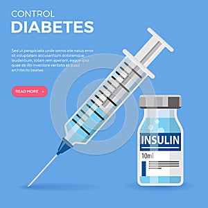 Diabetic Insulin Vial Syringe