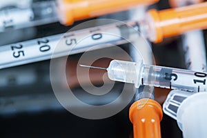 Diabetic Insulin Syringes photo