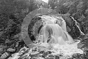 Diable Devil waterfall, in Mont Tremblant National Park