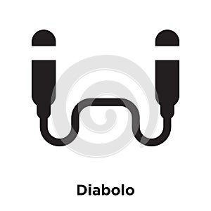 Diabolo icon vector isolated on white background, logo concept o