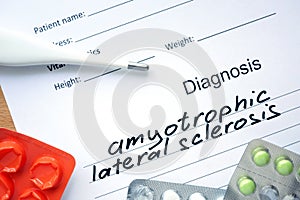 Diagnosis Amyotrophic lateral sclerosis (ALS)