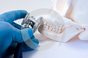 Diagnosis and detection of diseases of teeth in dentistry,disease of bones of face, upper and lower jaws, oral and maxillofacial s