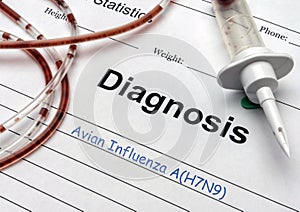 Diagnosis in a hospital of Epidemiology of Human infections with avian influenza AH7N9