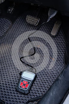 Diagnostic scanner by obd2 protocol.