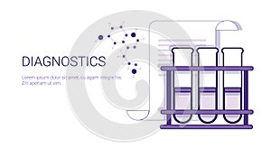 Diagnostics Medical Treatment Business Concept Template Web Banner With Copy Space