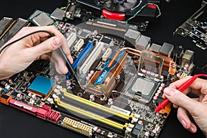 Repair of a broken motherboard