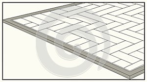 Diagonal Brick Pattern, Pavement or Wall Texture, vector design Generative AI