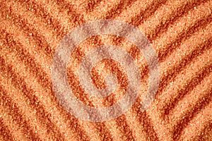 Diagonal composition of sparkle sand waves, bright orange tone image