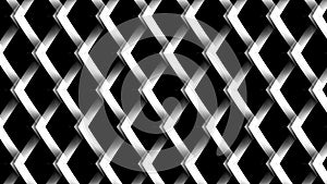 Diagonal geometric pattern with interlocking zigzag lines.