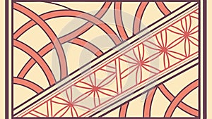 Diagonal Geometric Pattern, Modern Abstract Grid, vector design Generative AI