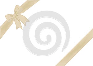 Diagonal Gift Wrap & Bow Oyster