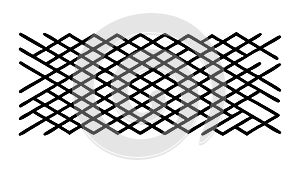Diagonal Grid Mesh Pattern Vector, Abstract Geometric Background, vector design Generative AI