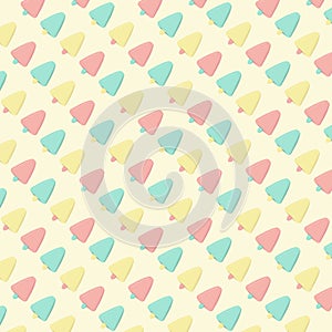 Diagonal Ice Cream pattern in pistachio, strawberry and lemon sorbet colors