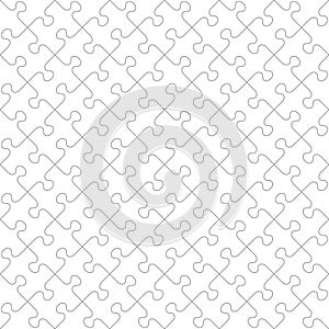 Diagonal jigsaw puzzle seamless pattern