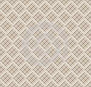 Diagonal lines gride seamless texture, vector fabric pattern background