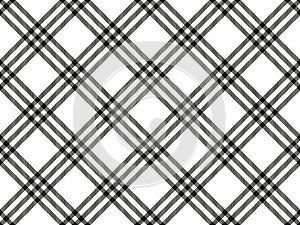 Diagonal lines gride seamless texture, vector pattern background. Tartan scottish texture