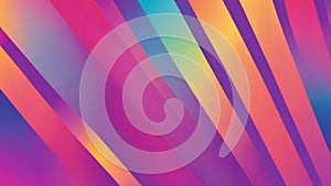 Diagonal lines of vibrant gradient colors flow across the frame creating a dynamic abstract pattern