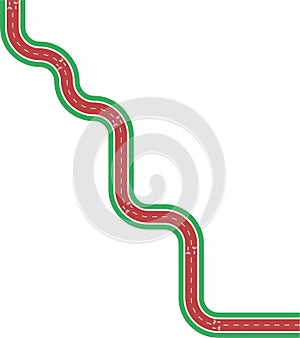 Diagonal maze rounded waves-12