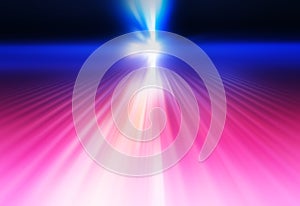 Diagonal pink and blue disco light rays background