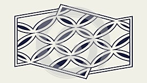 Diagonal Repeating Grid Pattern: Structured Abstract Design, vector design Generative AI