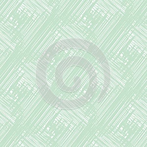 Diagonal scrim linen weave texture vector pattern. Seamless pastel blue teal canvas effect backdrop with scribbled