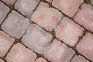 Diagonal stone tile pattern