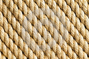 Diagonal strands of rope as background