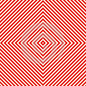 Diagonal striped red white seamless pattern. Abstract repeat straight lines texture background.