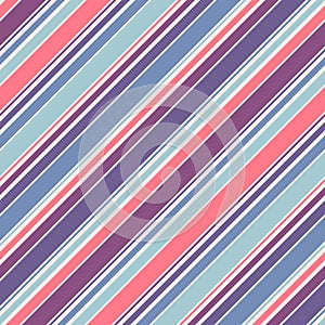 Diagonal stripes seamless pattern. Simple vector texture with thin oblique lines