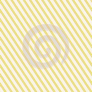 Diagonal stripes seamless pattern. Subtle vector yellow slanted lines texture