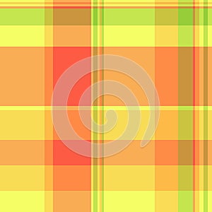 Diagonal vector texture fabric, magazine background tartan seamless. Panel pattern textile plaid check in orange and lime colors