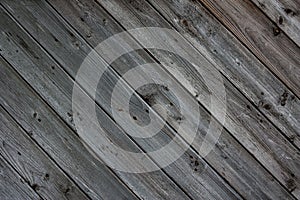 Diagonal wooden planks