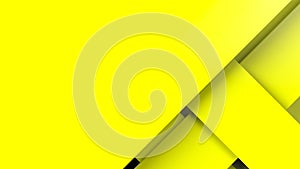 Diagonal yellow dynamic stripes on color background. Modern abstract 3d render background with lines and shadows