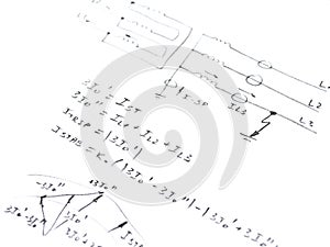 Diagram with analysis of network short circuit