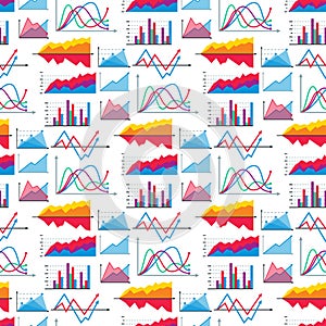 Diagram chart graph elements vector business infographic flow sheet data template arrows and circle progress