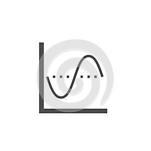 Diagram data vector icon