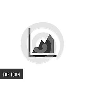 Diagram data vector icon