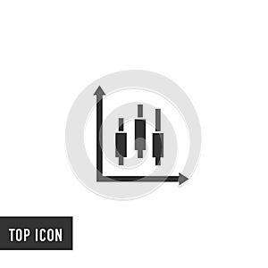Diagram data vector icon