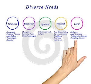 Diagram of Divorce Needs