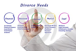 Diagram of Divorce Needs