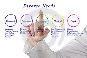 Diagram of Divorce Needs photo