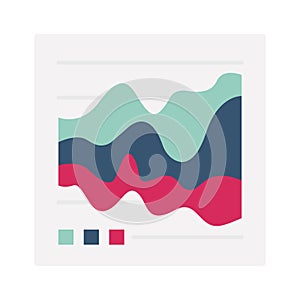 Diagram flat vector icon which can easily modify or edit