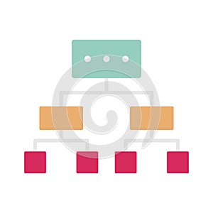 Diagram flat vector icon which can easily modify or edit