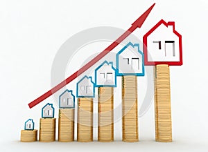 Diagram of growth in real estate prices