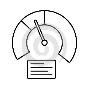 Diagram line vector icon which can easily modify or edit