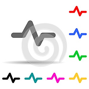 diagram multi color style icon. Simple thin line, outline vector of web icons for ui and ux, website or mobile application