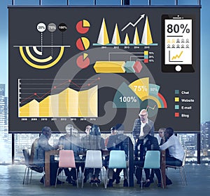 Diagram Percentage Business Chart Concept