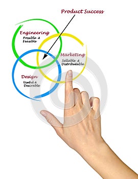 Diagram of product success