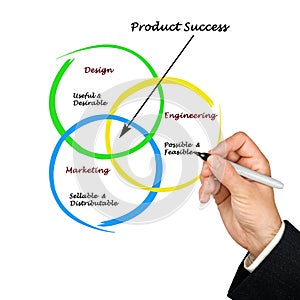 Diagram of product success