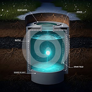 Diagram of a Septic Tank System
